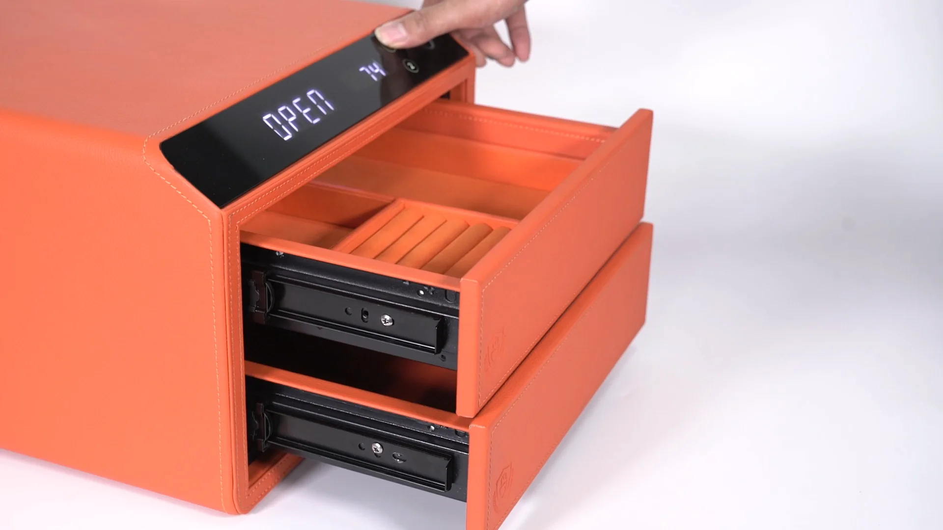 New For Amazon Smart Safe Deposit Box Antidrilling Steel Plate Semiconductor Fingerprint