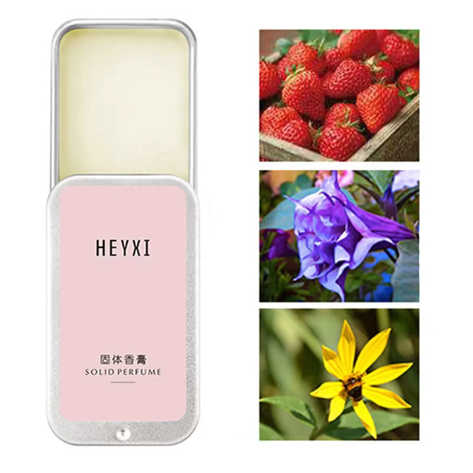 Custom Private Label Natural Long Lasting Body Solid Perfume Balm Portable Case Solid Perfume