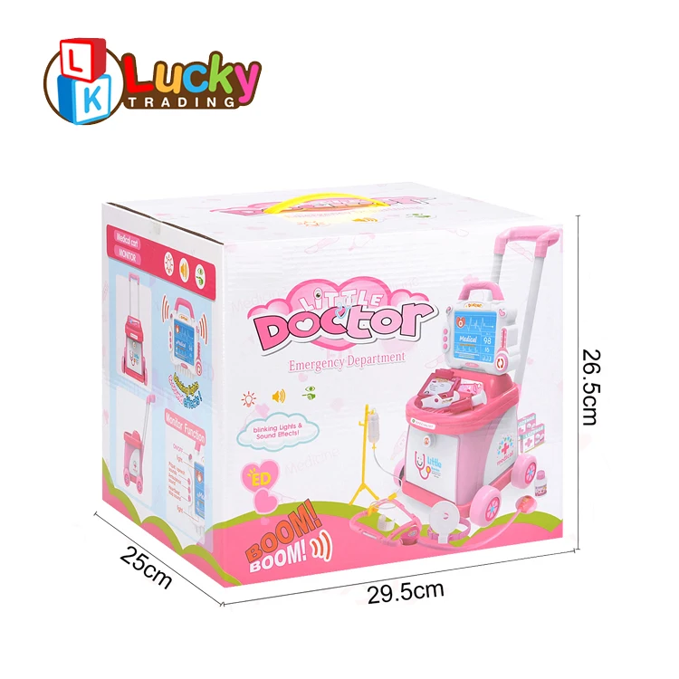 Детская игрушка-врач корзина, имитация электрокардиограммы, медицинский игровой набор, комплект для ролевых врачей для детей