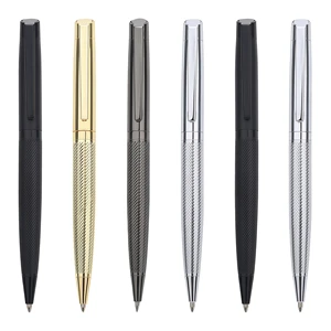 New Sports Stainless Steel Metal Ballpoint Pen with Custom Logo Smooth Writing for Advertising Promotional Gift and Office