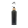 glossy black + black bamboo pump