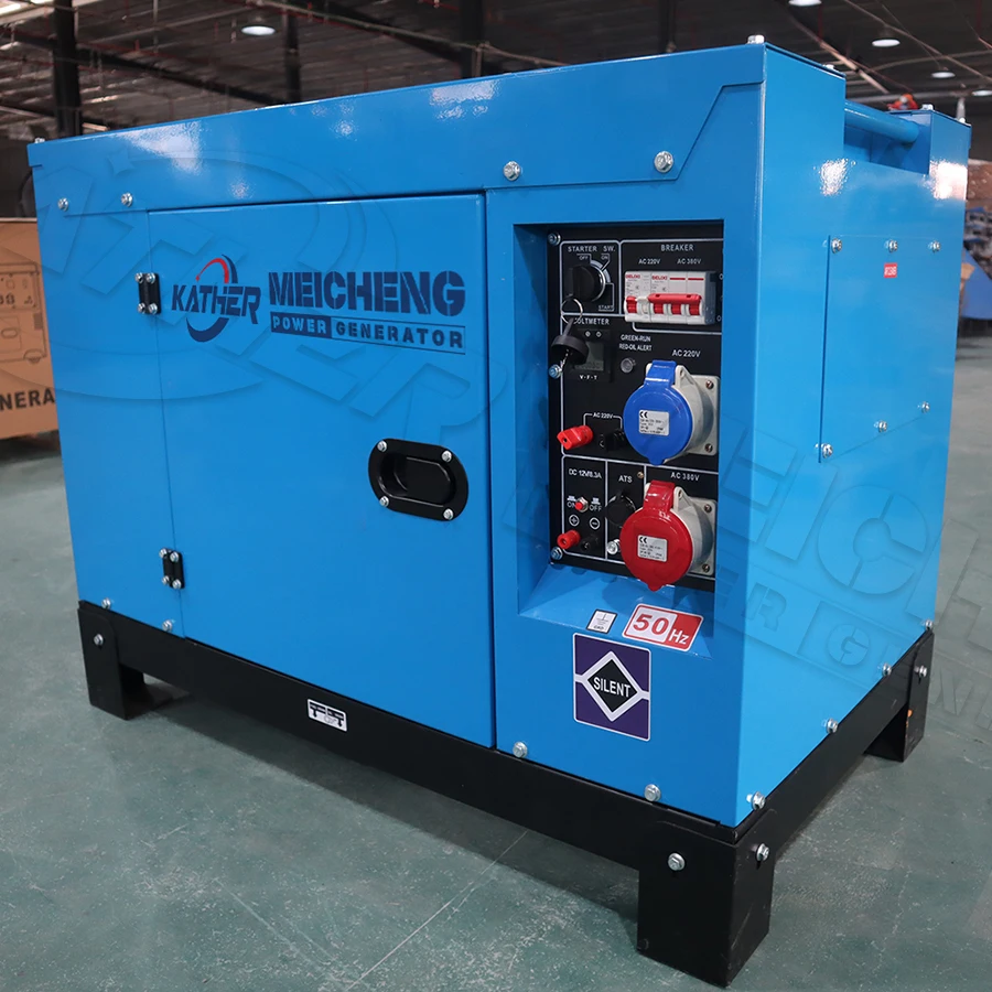Usina de Baixo Ruído 8KW 10kw 15kw 16kva 20kva Genset Motores a Diesel de Cilindro Simples Conjunto 1/3 Fase Gerador a Diesel Silencioso
