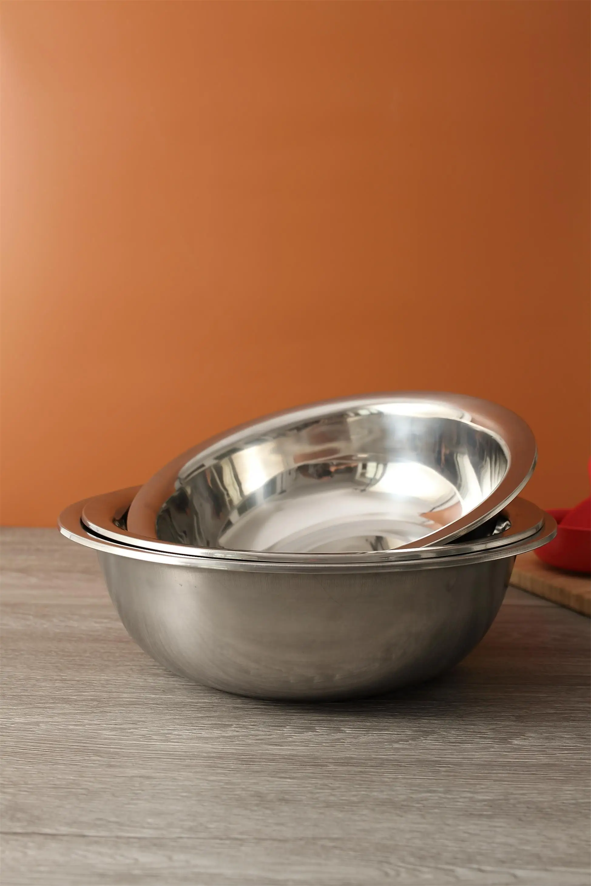 Stainless Steel Basin Metal Salad Bowls Round Mixing Bowl Buy Big