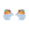 Shower head Focal bead Pastel BlueSA241