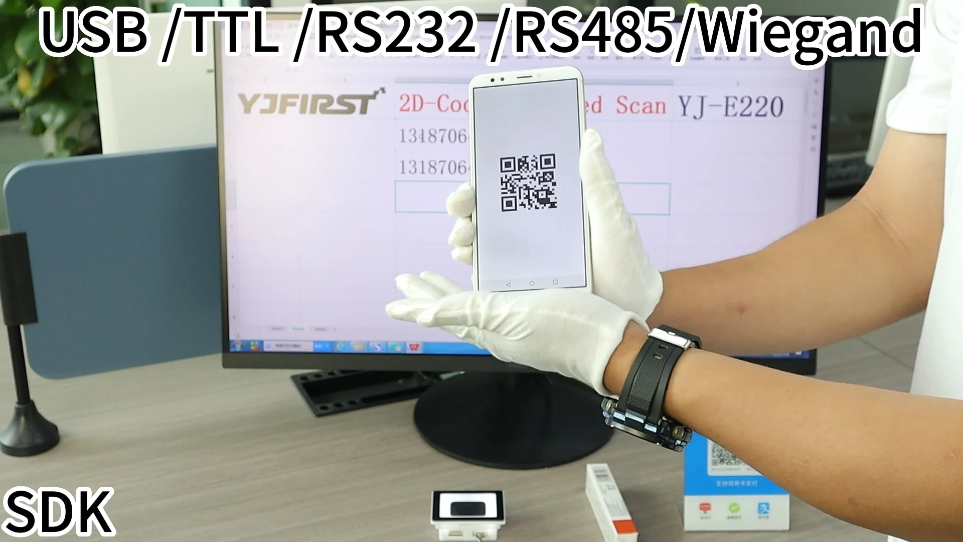 Usb Rs232 Wiegand Qr Pdf417 Barcode Scanner Vending Machine 2d Barcode ...