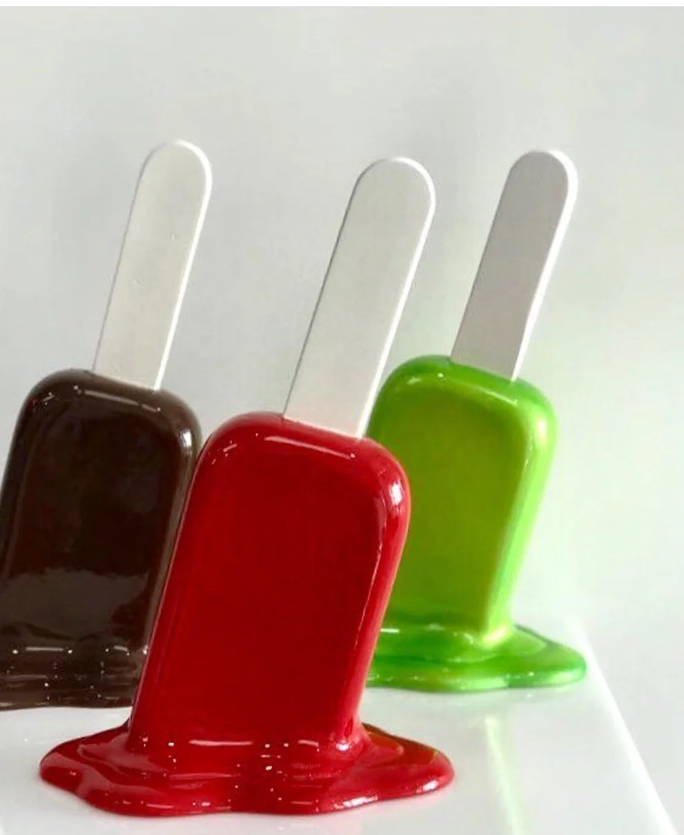 popular resin mini popsicle/ice-cream statue for window display