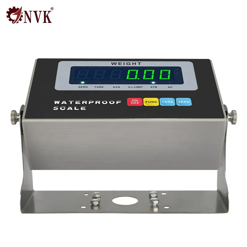 Large LCD Display Waterproof IP68 Stainless Steel Wash Down Weight Indicator for Industrial Scales