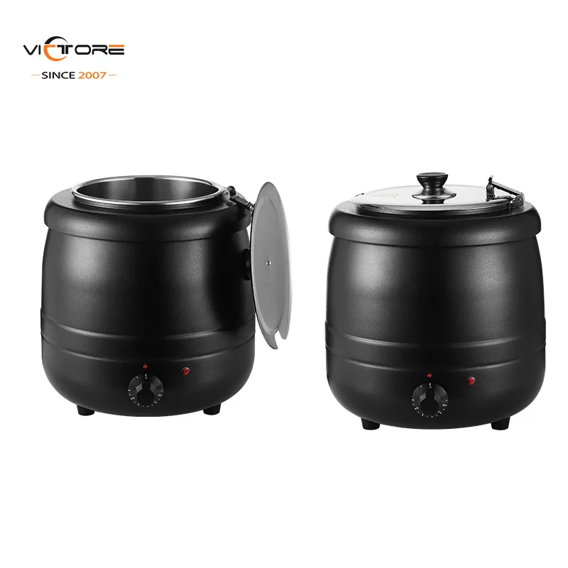 Electric 10l/13l Soup Warmer Kettle Stainless Steel Soup Heating Pot