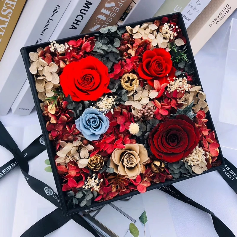 生日礼物 - buy preserved flower,half ball shape,roses bouquet