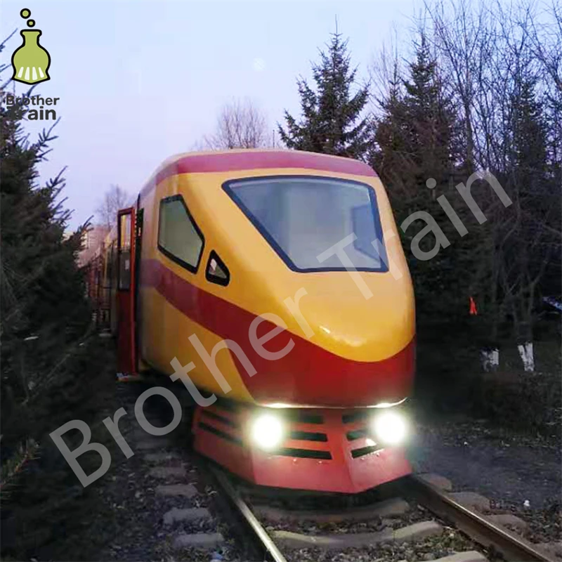 Modern Bullet Train Large Amusement Rides Indoor and Outdoor Electric Train With Track Train Ride on Track for Sale