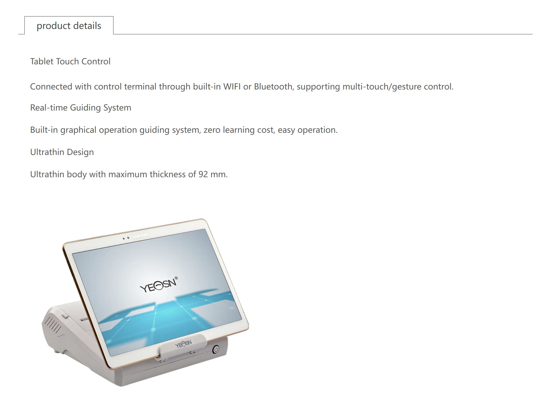 YPA-2100 Digital Phoropter with Compact 92mm Slim Design for Optometry Practices