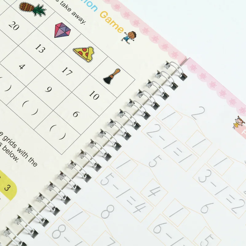 CL853 Reusable Handwriting English Calligraphy Magic Copybook for Children 4pcs Set Magic Practice Copybook for Kids
