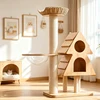Cadre d'escalade pour chat en bois