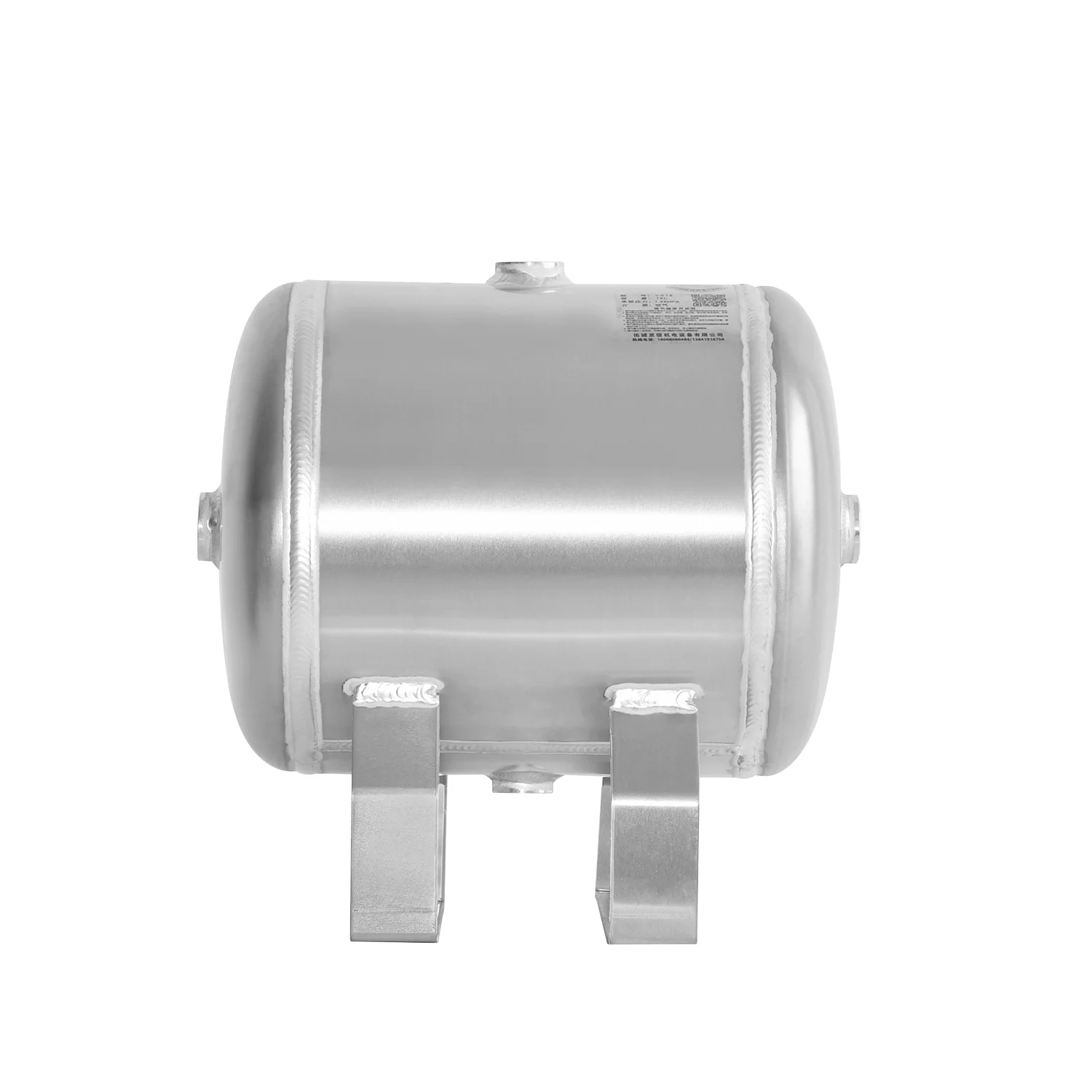 Aluminum Horizontal Air Storage Receiver Vacuum Tank
