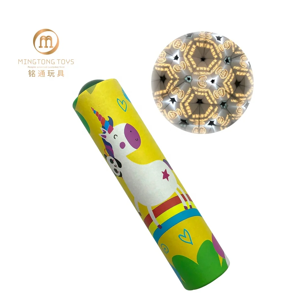 15 классический персонализированный пользовательский логотип наружный проектор красочный дешевый мини роликовый телескоп объектив подарок игрушка «сделай сам» калейдоскоп на заказ