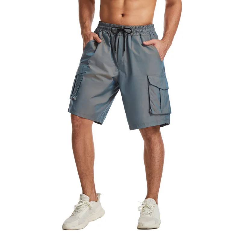2023 Summer Fashion Men's Short Pants High Quality Custom Polyester 6 Pockets Cargo Shorts Waterproof Gym Sports Shorts624_voghion.com