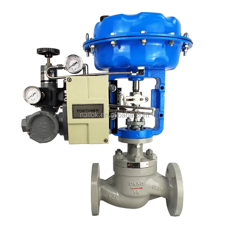 Pneumatic Water Steam Globe Valve Pneumatic Actuator Diaphragm Control 