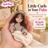Olive Hat Brown Curls