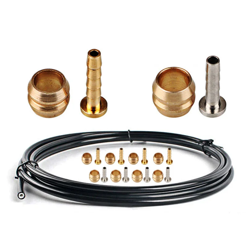10 Set Connettori Oliva Per Freno Bici Disco Idraulico - Compatibile Con BH59, Acciaio Verniciato