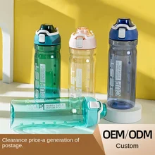 Sports Cup Children's Summer Outdoor Large Capacity Bottle Portable Student Good-looking Transparent Pc Plastic
