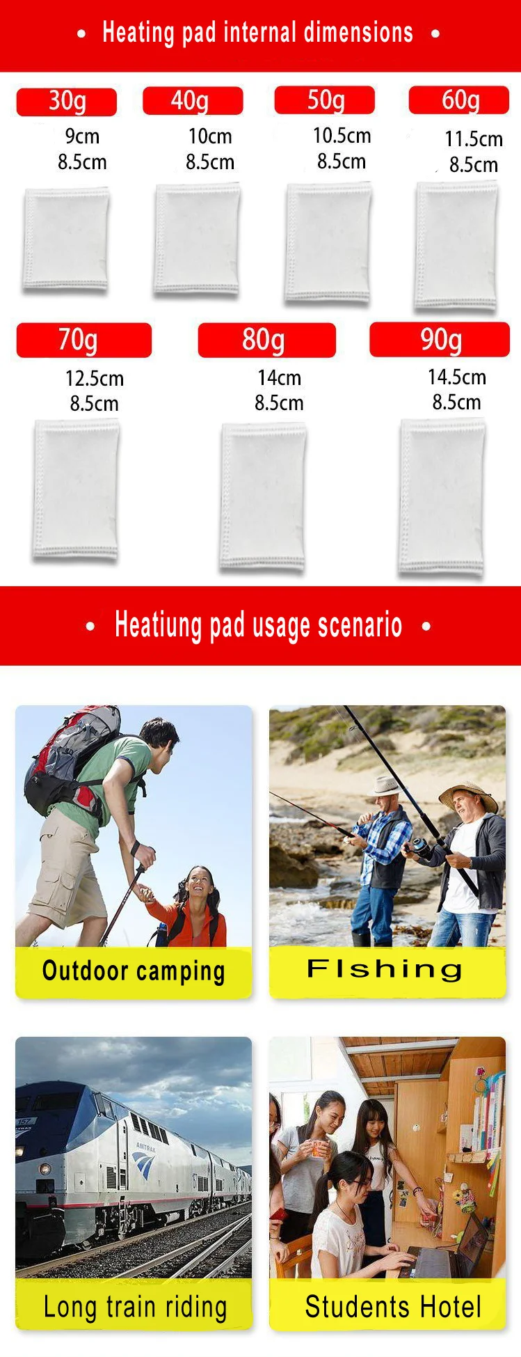 Camping Heating Bag Flameless Ration Heater Food Heat Pack For Cooking