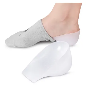 2cm Invisible Height Increased Insoles Silicone Gel Heightening Shoe Pad For Shoes Spurs Pain Half Heel Insole Pad comfort 1Pair