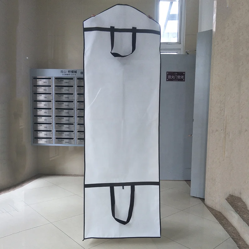 Garment Bags Custom logo Wedding Gown Evening Dress Foldable Non-Woven  Luxury Garment Cover