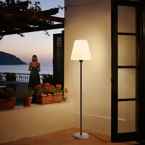 Nordic Style Floor Lamp with Simple Shape, White Finish & Metal Base for Bright Home Ambiance