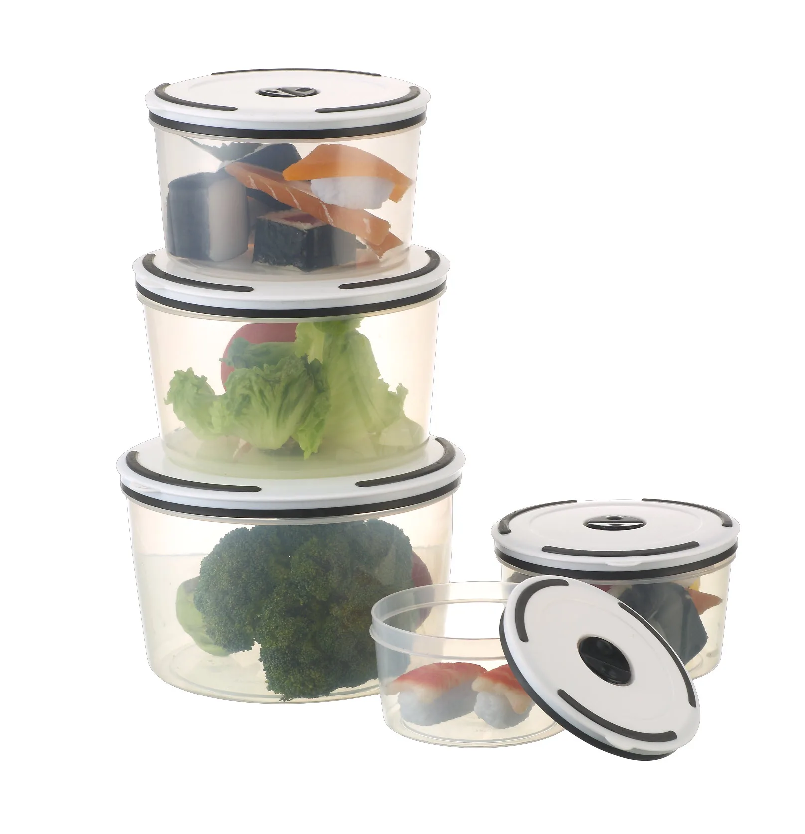 10PCS  Rectangle Plastic Food Container Sets