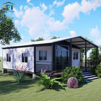 Modular Customized Movable 40ft 20ft Prefab Container Tiny House Ready to Live Prefabricated Mobile Home 2 3 4 5 Bedroom Sunroom