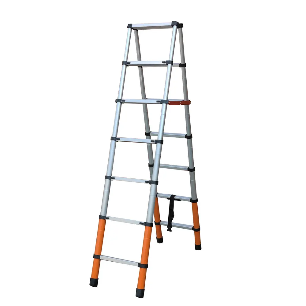 Outdoor Aluminum Extension Ladder Telescopic Aluminum Ladder 5m Double