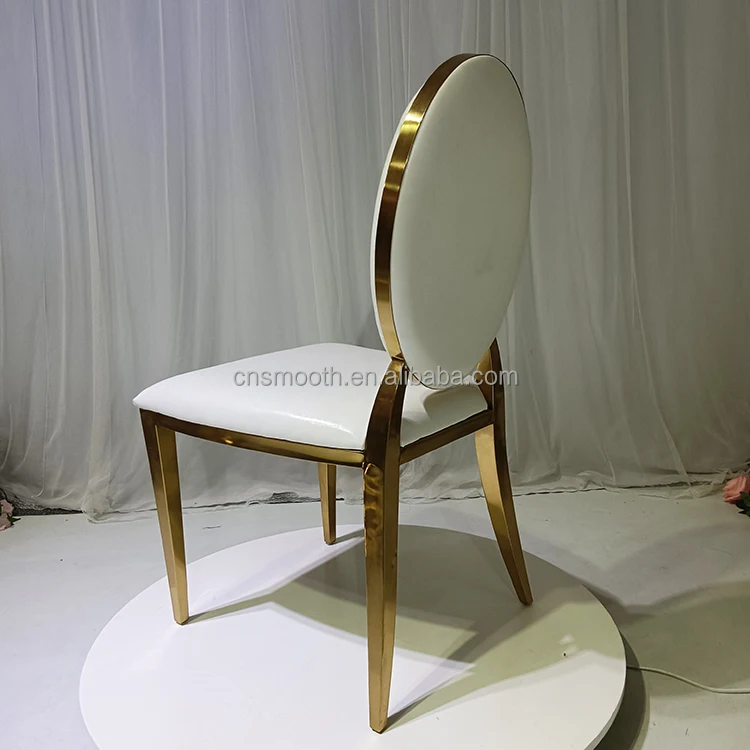 Factor Price Gold Infinity Dining Table and Chair Sets Stainless Steel Chair