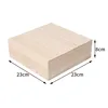 Couvercle supérieur et inférieur en bois massif 23*23*8 cm