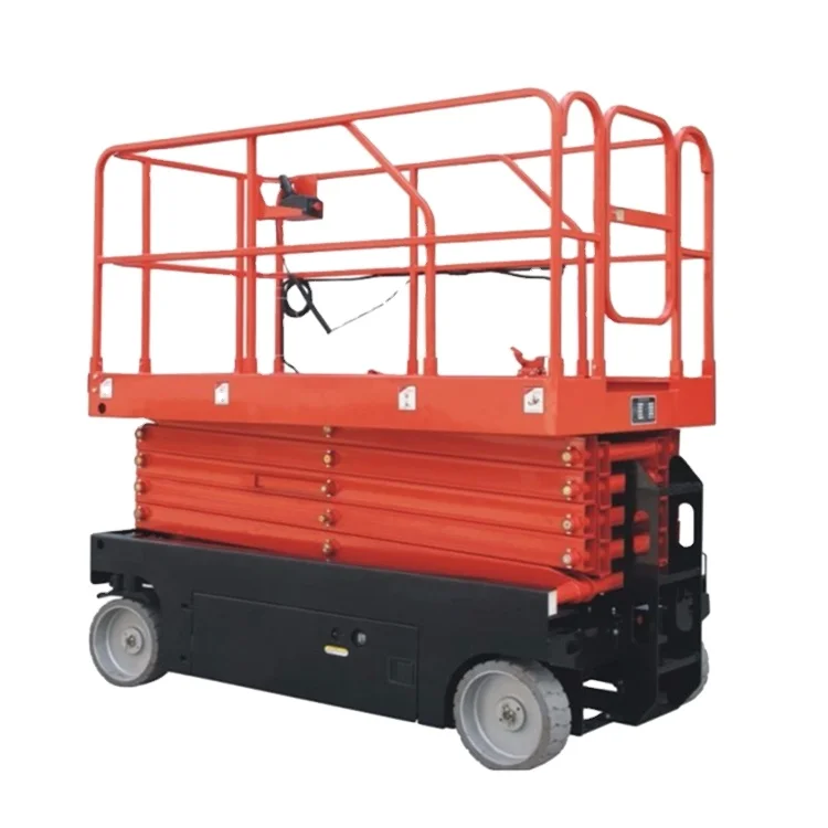 Мобильный Электрический самоходный гидравлический ножничный подъемник с питанием от батареи 220 В по хорошей
