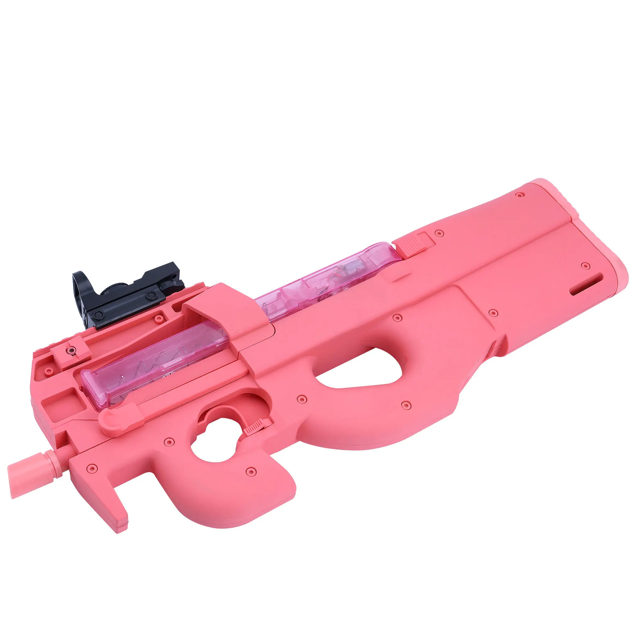 Nylon Pink P90 Gel Blaster Blast Toy Gun With Light Piece Splatter Ball ...