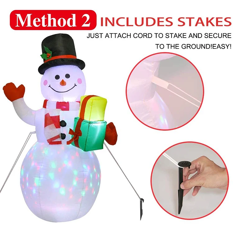 Christmas 5FT Inflatable Snowman Outdoor Yard Decoration, Blow Up