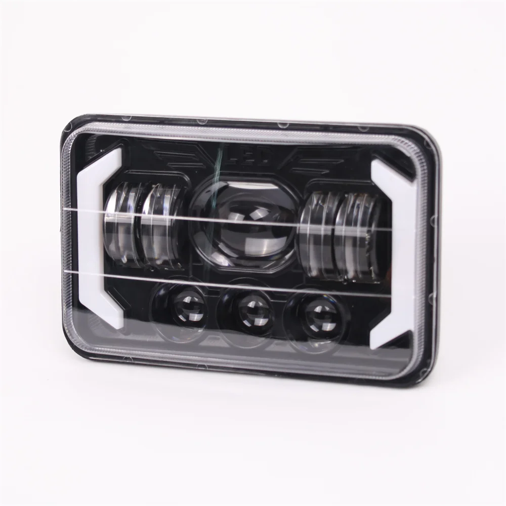 product tiypeor 5 inch led headlight square drl for motorcycle car light led headlamp for jeep wrangler off road vehicle-3