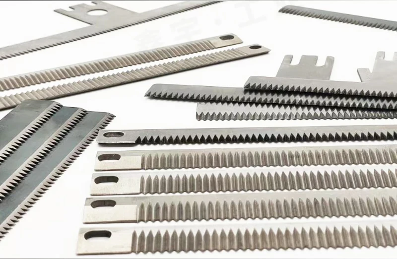 Zigzag and Counter Knives Packaging Machine Cutting Blade Serrated Sealing Blade