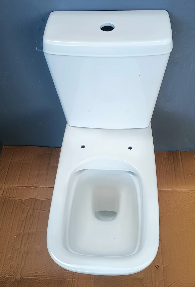 Sanitary Ware Bathroom Ceramic Washdown P Trap Two Piece Toilet Bowl Modern Dual-Flush Design Wc Commode