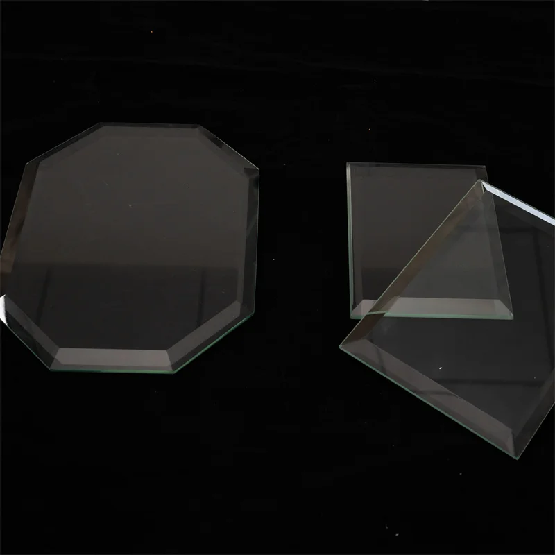 2mm Customized Bevel clear Float Glass Beveled Glass Pieces