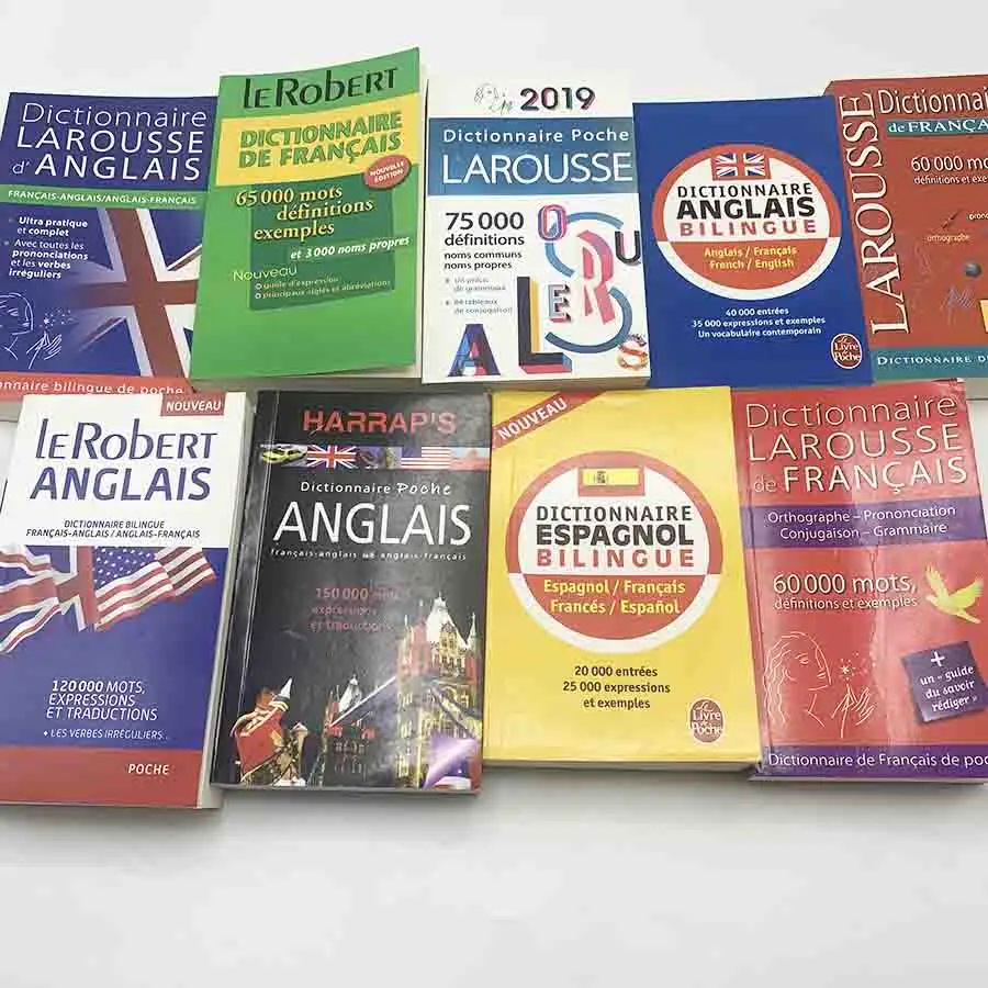 Custom Dictionary Printing Softcover Kid Educational Books Full Color Printed Oxford Dictionary for School