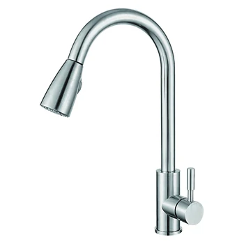 Single Handle Pull Down Kitchen Faucet Mixer Robinet Mitigeur 304 Supple Bib Cock Pull Out Kitchen Faucet
