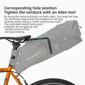 Stabilisateur De Sacoche De Selle Bikkee – Anti-secousses, Support Pour Bidon, Fixe Sur Cadre Arrière, Alliage Alu + Inox, Compatible Vélo