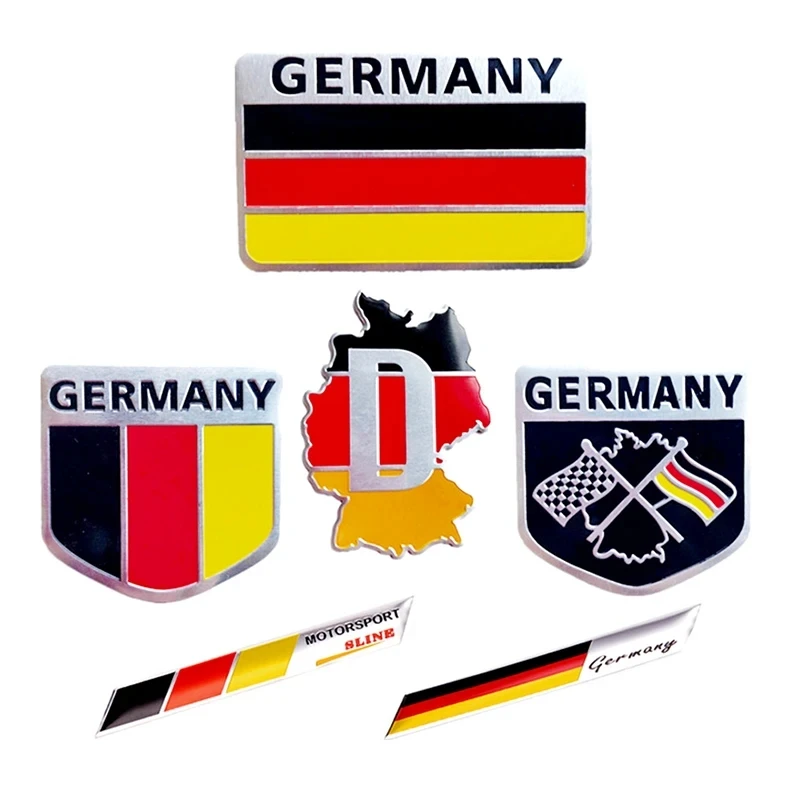 Deutsch Car Sticker Metal 3D Decal Grille Bumper Window Body Decoration ...