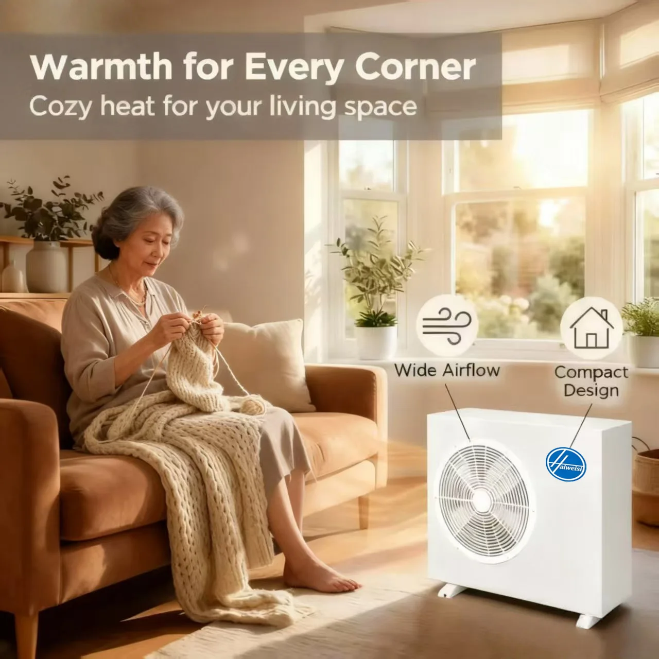 Air Source Heat Pump, R290, Scroll, 9-12KW, Monoblock - detail 4