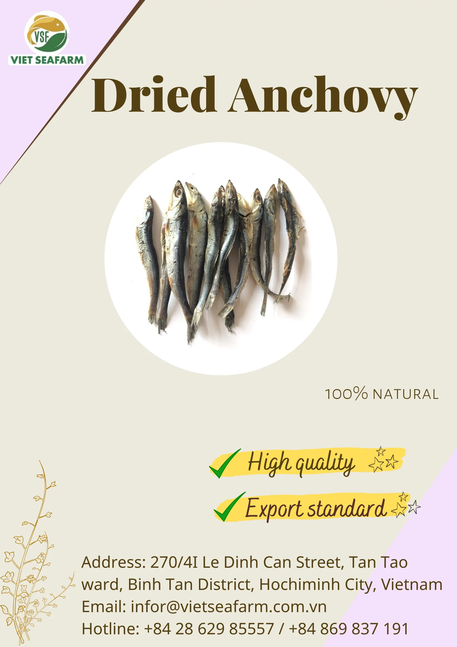 Dried Anchovy Best Quality With Low Price 2022 Come From Vietnam