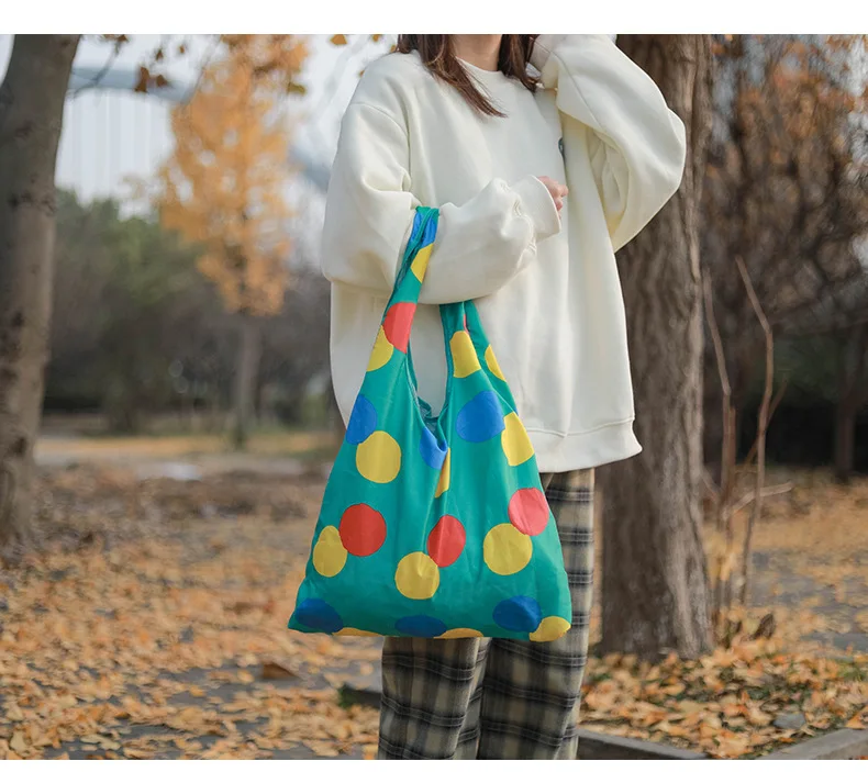 Custom Foldable Reusable Bag Eco-friendly Waterproof Tote Grocery RPET Shopping Bag