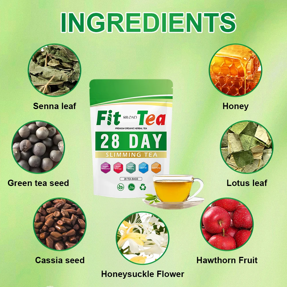 Organic Slimming Tea for Belly Fat Reduction Green Tea Extract Lotus Leaf Cassia Seed Traditional Chinese Herbal Formula for Fat