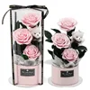 Tre rose rosa
