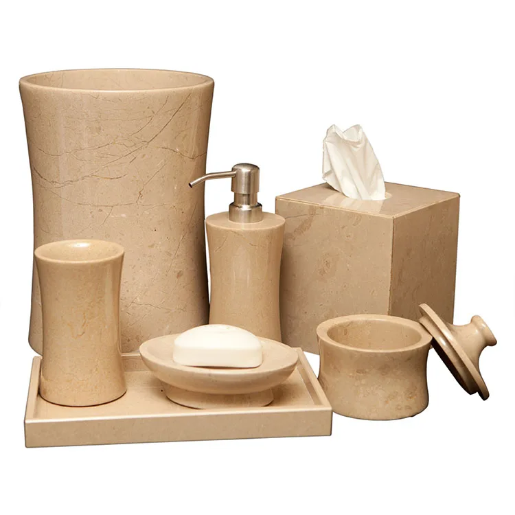 product natural stone bathroom accessories accessory set-0